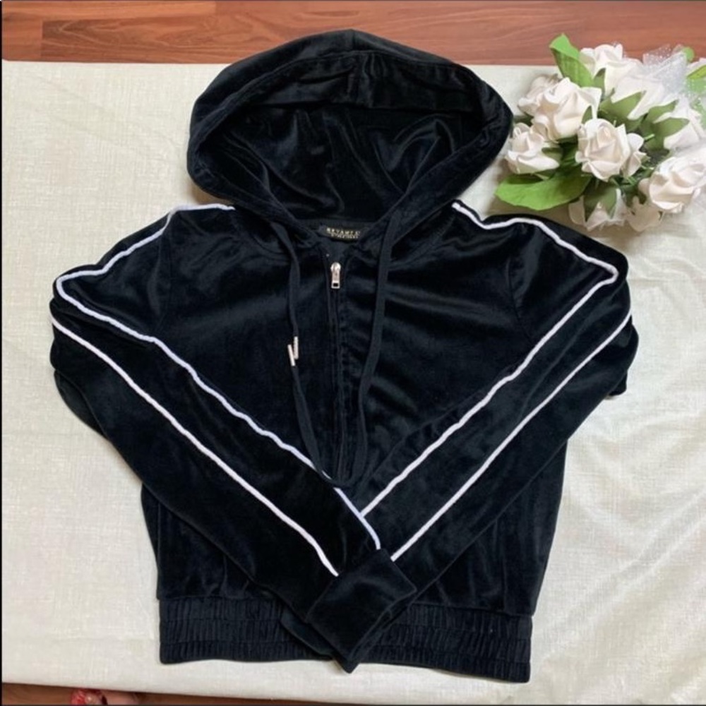 Velvet Zipper Hoodie